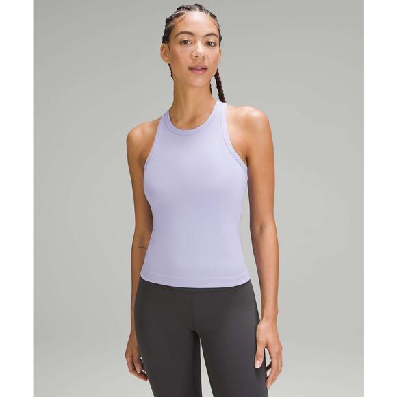 Lululemon Purple Blue Align Waist Length Racerback Tank Top 8 Athleisure - Picture 1 of 7